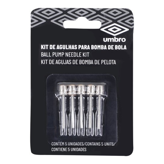 Kit Agulha P/ Bomba de Bola Umbro c/ 5 Unidades