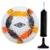 Kit Bola Campo Umbro Kick Off + Bomba De Ar - Branco+Laranja