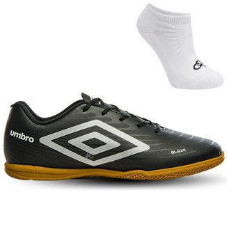 Kit Chuteira Futsal Umbro Glaze e Meia