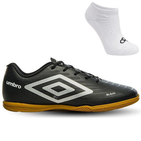 Kit Chuteira Futsal Umbro Glaze e Meia