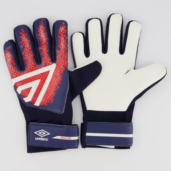 Luva Umbro Neo Club Marinho e Vermelha