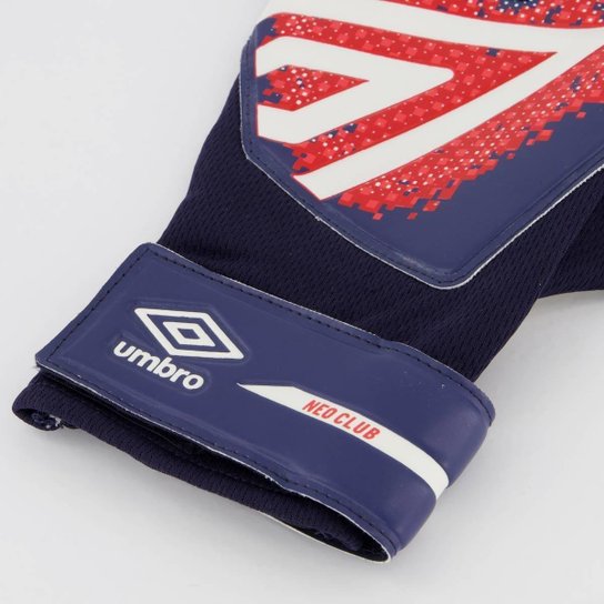Luva Umbro Neo Club Marinho e Vermelha
