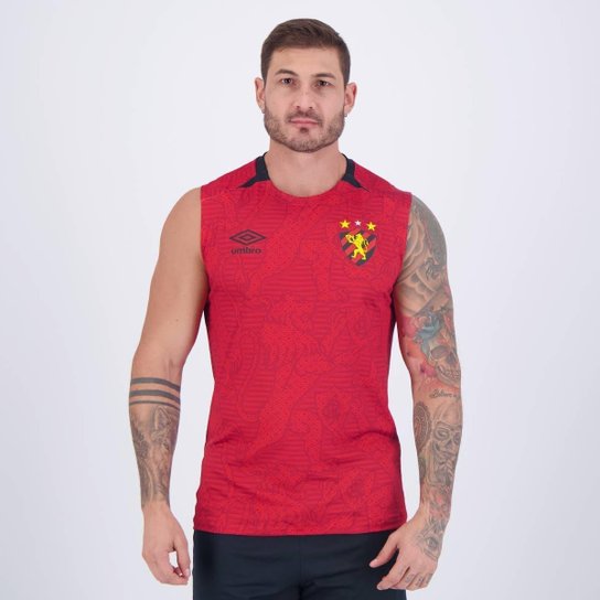 Regata Umbro Sport Recife Aquecimento 2024 Vermelha