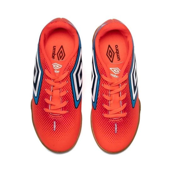 Umbro Indoor Cannon Infantil Masculina Coral/Vermelha/Azul
